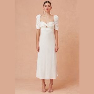 Keepsake Wistful Twist Midi Dress